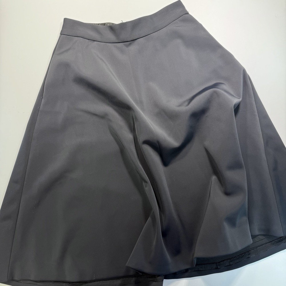 Banana Republic Women's Dressy Fit & Flare Black Skirt 4 Pockets Classic Minimal
